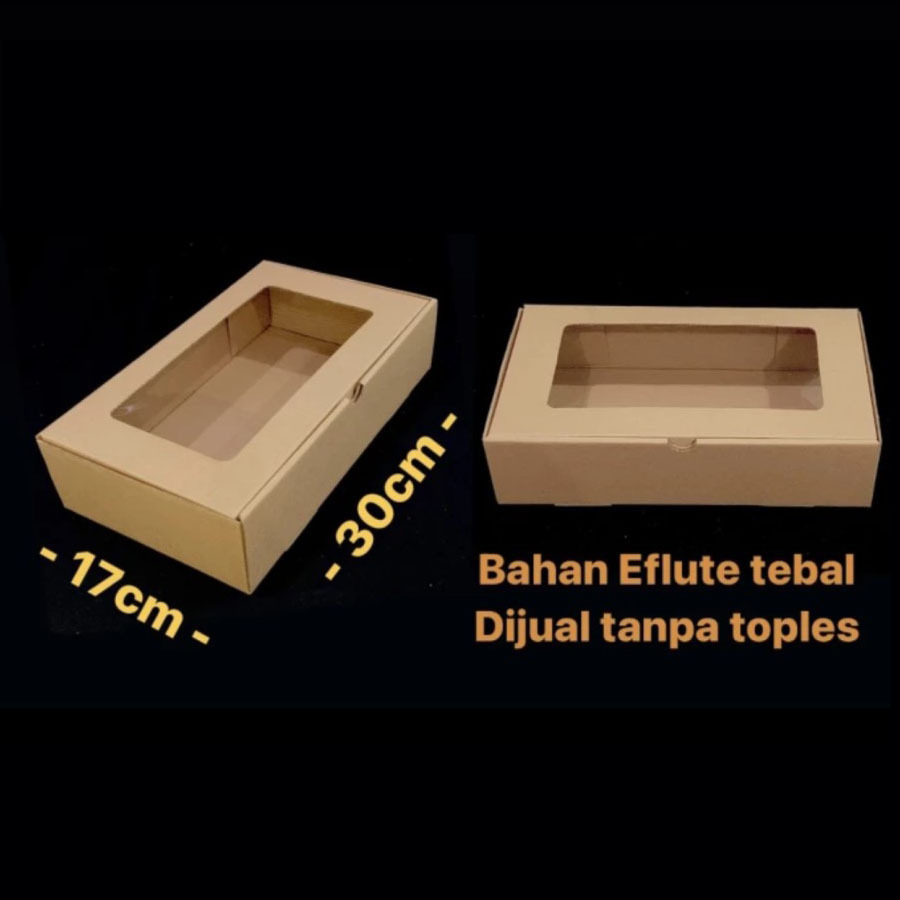 

( 10pcs ) Dus Toples 350gr Isi 4 Box Toples Kue Kering Kardus Packaging Hampers Ukuran 30x17x7cm