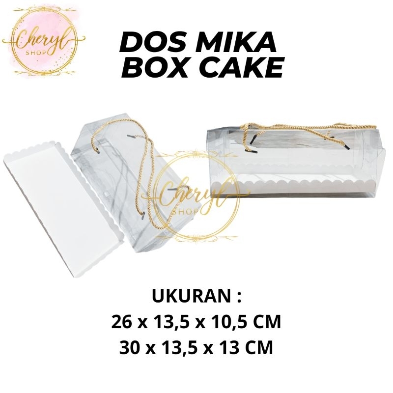 

(10 PCS) BOX MIKA CAKE TINGGI 10,5 CM & 13 CM / BOX KOTAK MIKA HAMPERS CAKE KUE / BOX MIKA
