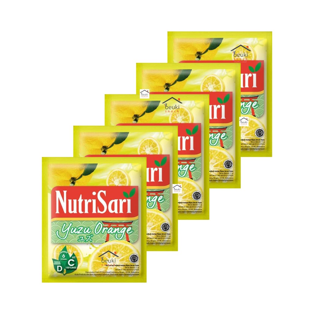 

5PCS NutriSari Yuzu Orange Minuman Bubuk Rasa Jeruk Yuzu