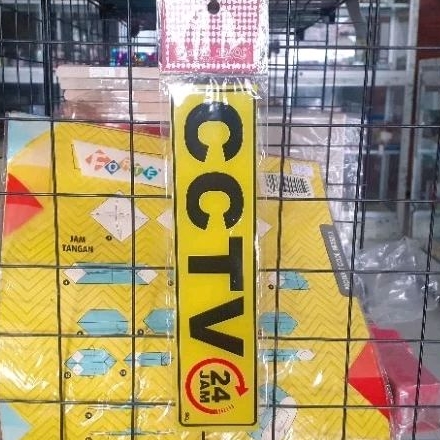 

Acrylic Sign CCTV 5cm x 20cm. tanda akrilik