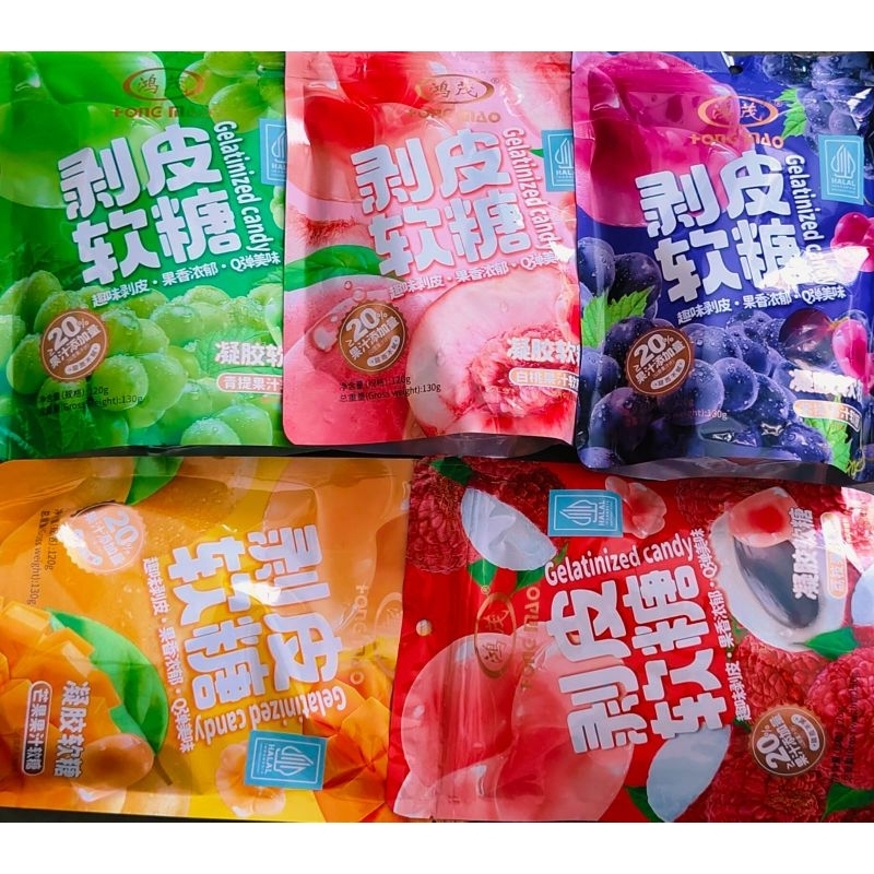 

[NEW] Hong Mao Gelatinized Candy Soft Candy Pouch - Jeli Kupas - Permen Jeli Lunak Aneka Rasa 120g