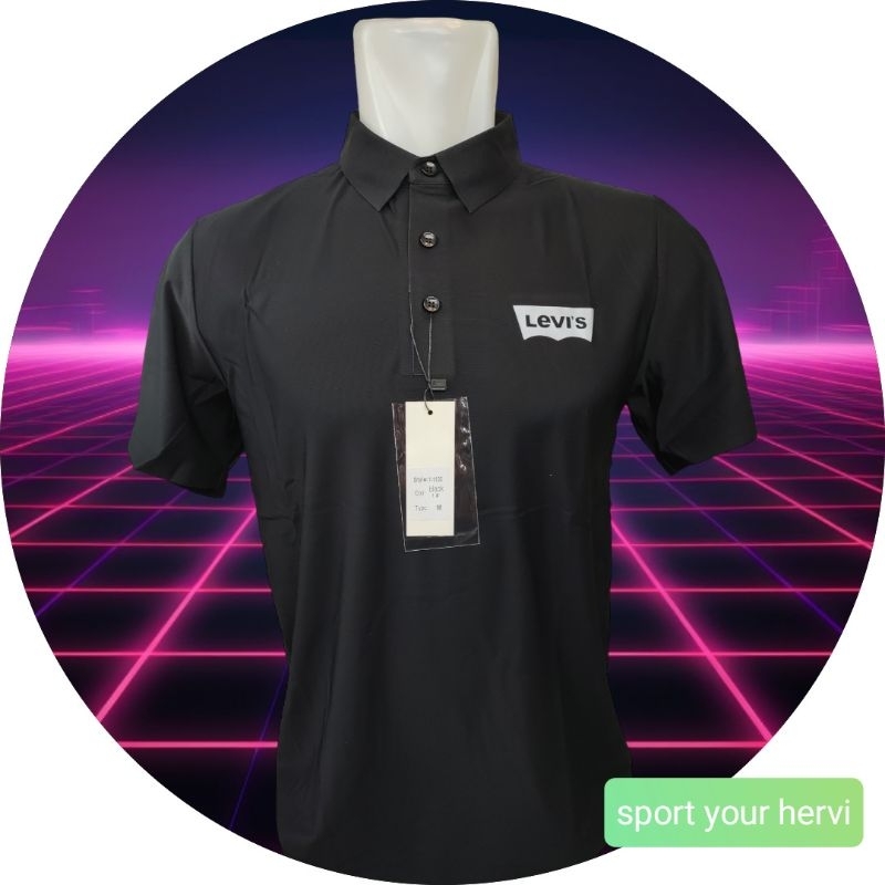 kaos kerah import premium running dry fit