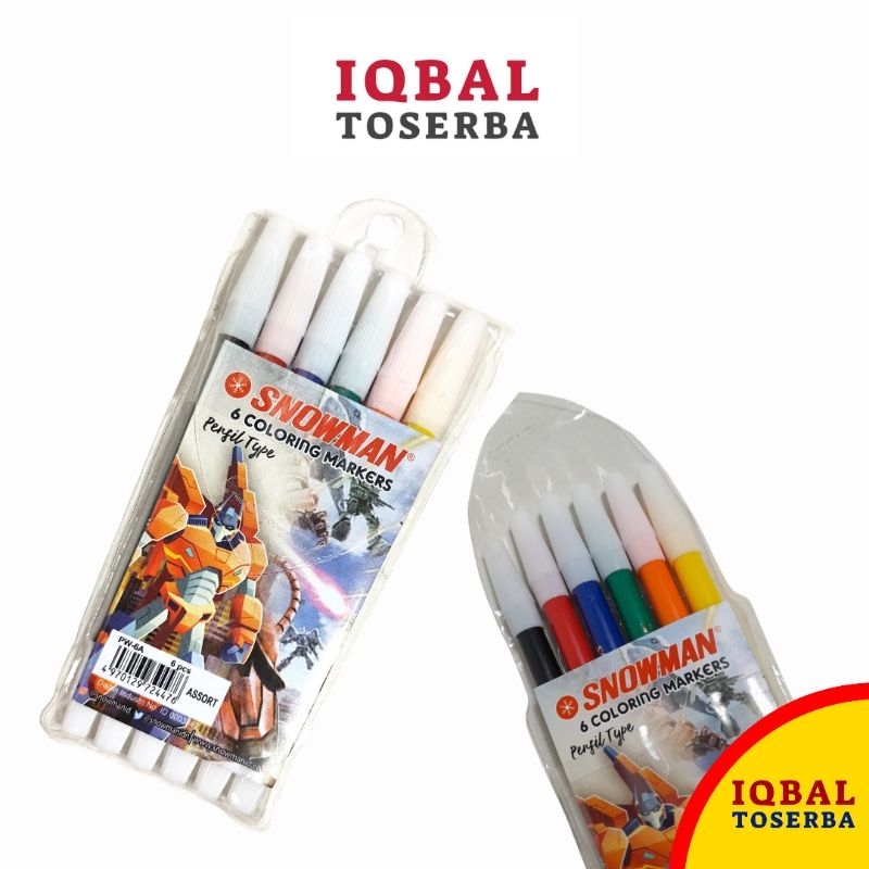 

SPIDOL SNOWMAN 6WARNA/SPIDOL WARNA/ATK