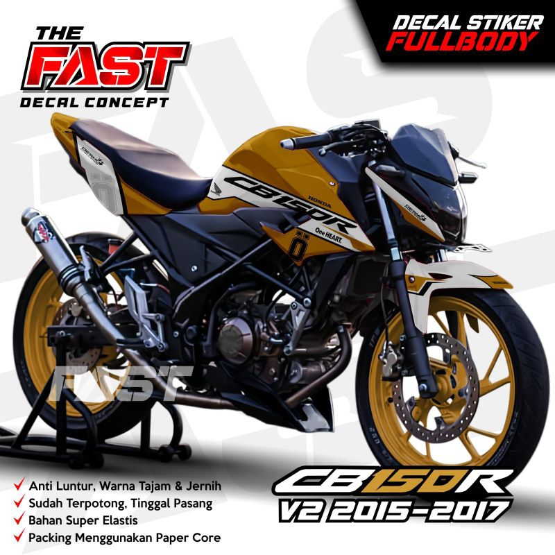 ⭐⭐⭐⭐⭐Decal Stiker Motor Honda CBR 150R V2 2015-2017 Terbaru full body bisa cod