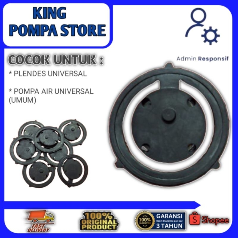 KARET KLEP TABOK  PLENES POMPA AIR SANYO, SHIMIZU 116/128/135/221 ORIGINAL