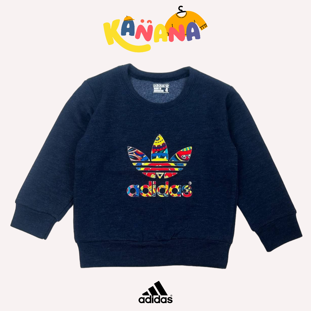 Sweater Anak Adidas / Sweater Anak Laki-Laki & Perempuan Branded 1-6 Tahun / Navy