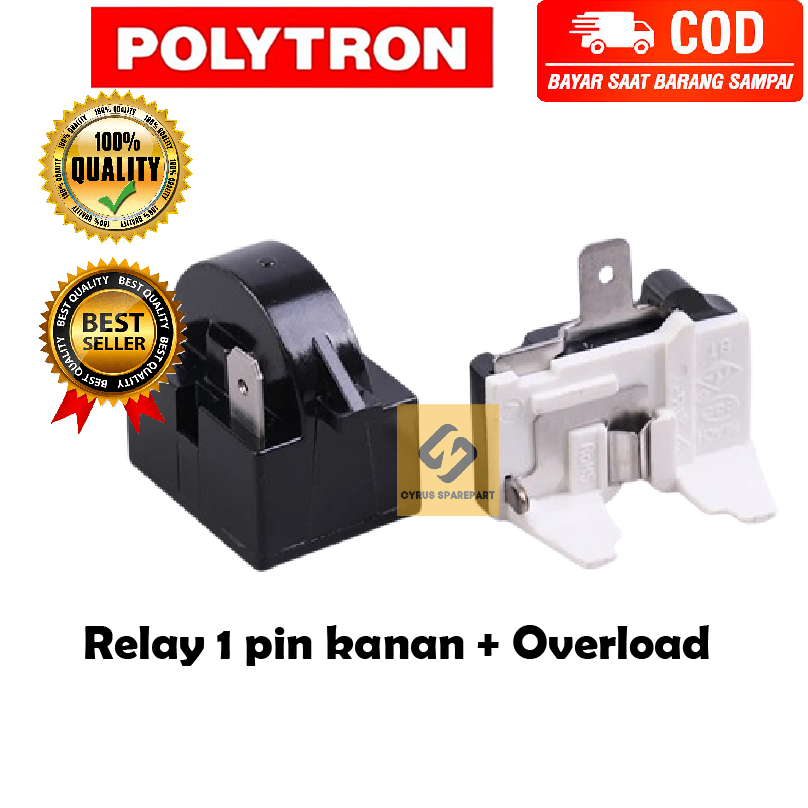 [BISA COD] PROMO Relay Overload Kulkas 1 Pintu Polytron