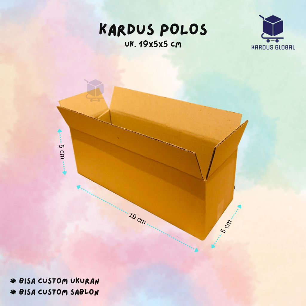 

KARDUS BOX POLOS BARU UKURAN 19x5x5 CM