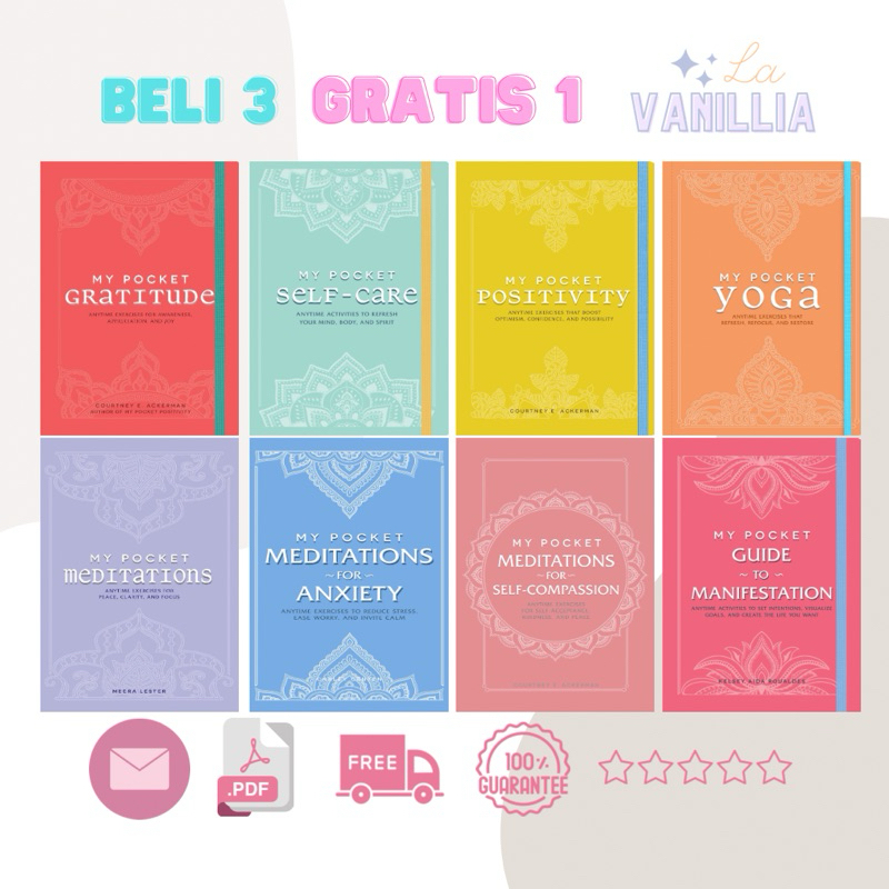 

My Pocket Gratitude Self-Care Positivity Yoga Meditations Anxiety Self-Compassion Manifestation by Adams Media Courtney Ackerman Meera Lester Carley Centen Kelsey Aida Roualdes