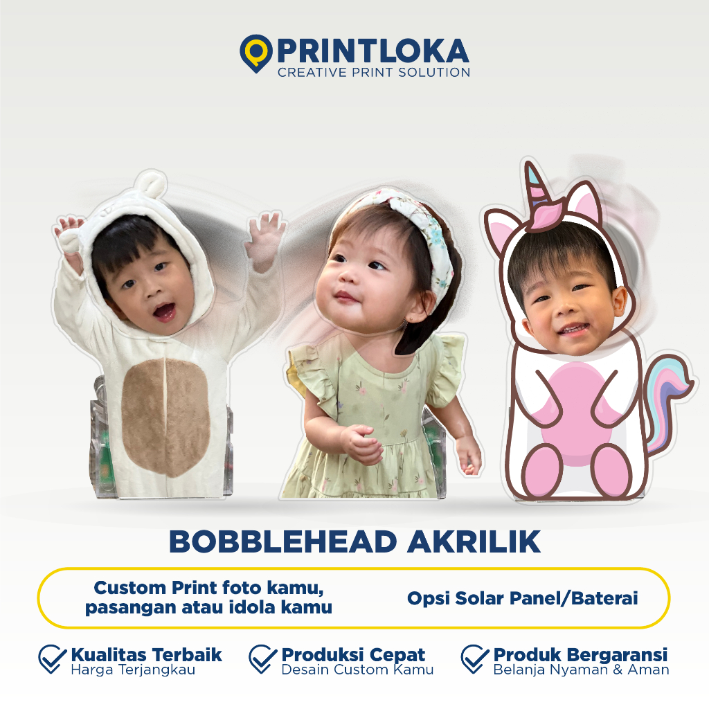 Pajangan Dashboard Mobil Custom Kepala Goyang Bobble Head Kpop Akrilik
