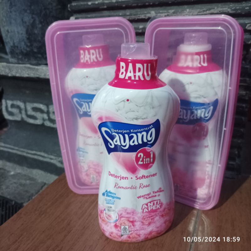 Sayang 750ml BOTOL  Detergen Cair hebat (Proglam free kotak makan Habis)