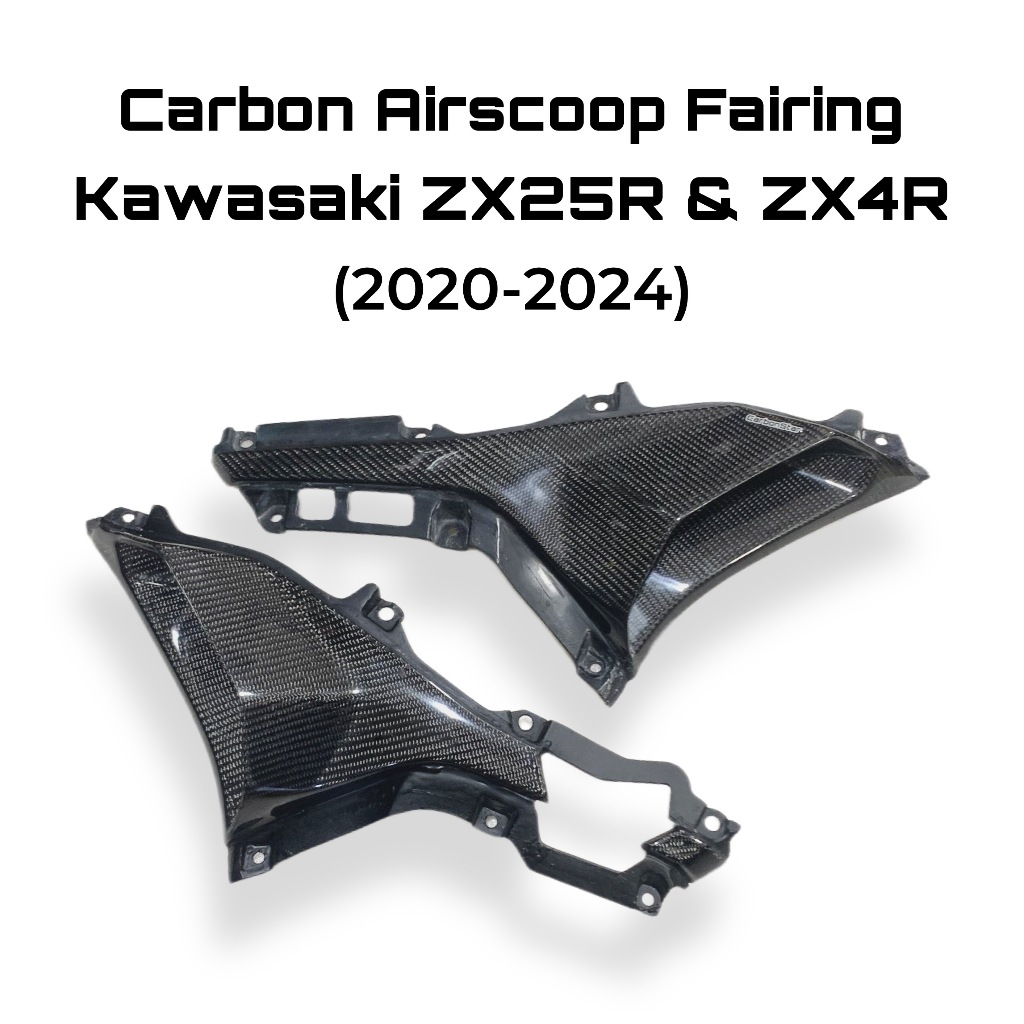 CarbonStar : Airscoop Fairing Carbon Kawasaki ZX25R - bagian bodi samping Modificazone Aksesoris Kar