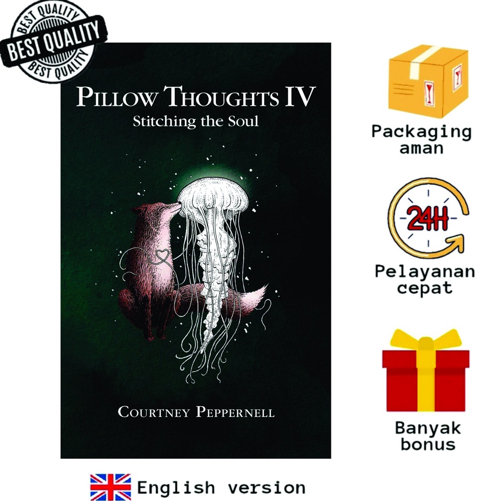 KODE M8N6 Stitching the Soul Pillow Thoughts 4 by Courtney Peppernell  Poetry