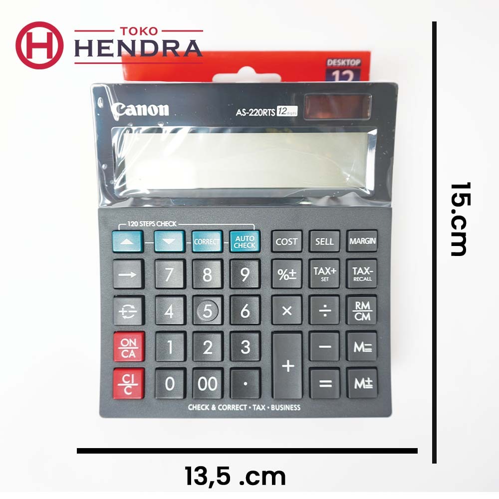 

Canon AS-220RTS Calculator - Check & Correct Kalkulator Desktop Meja AS 220RTS