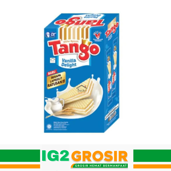 

Tango Wafer Vanilla 500 1 Dus isi 20 bungkus