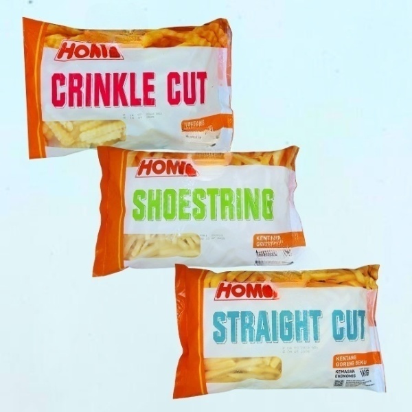 

Kentang Goreng Home Shoestring / Crinckle / Straight Cut 1kg French