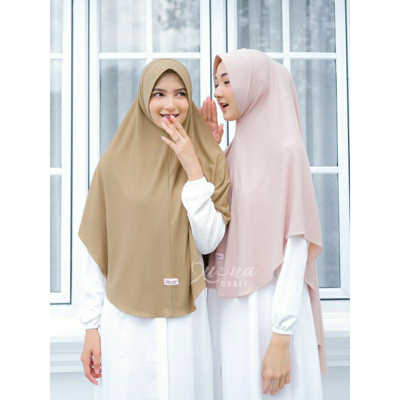 Hijab instan kerudung khimar  Lubna Craft Size L oval