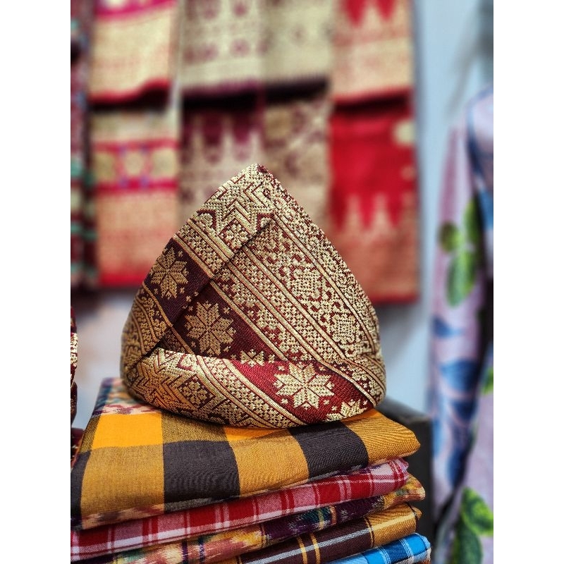 Tanjak Songket Asli Tenun Tangan Palembang