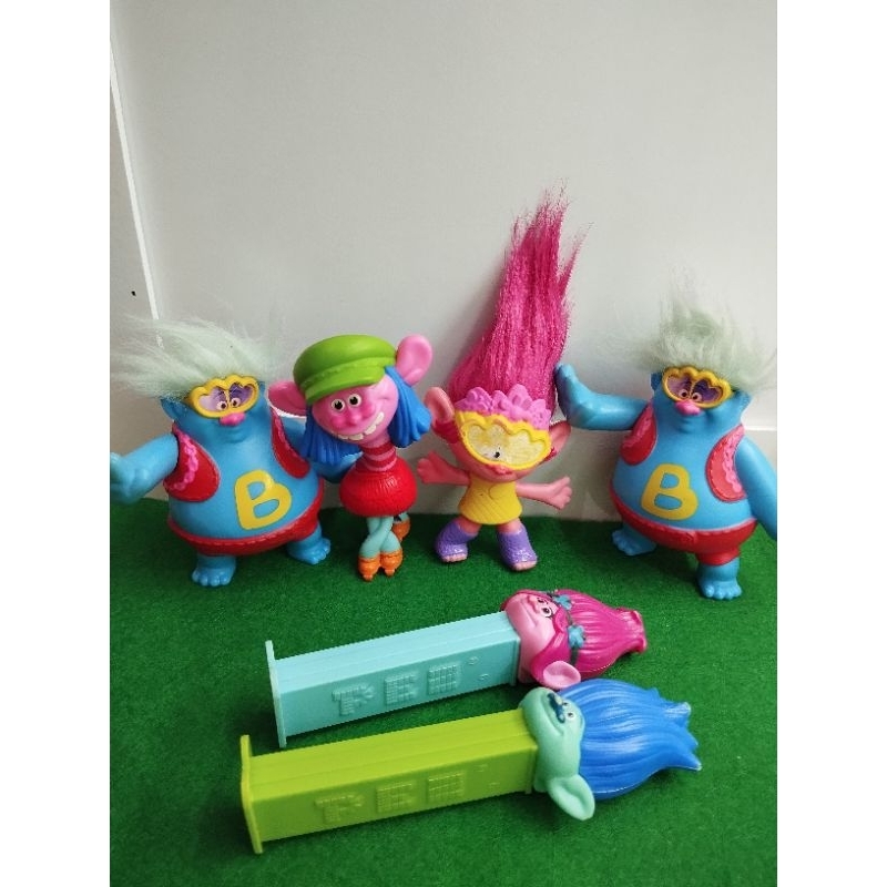 Trolls Figure Mcd dan Pez take all