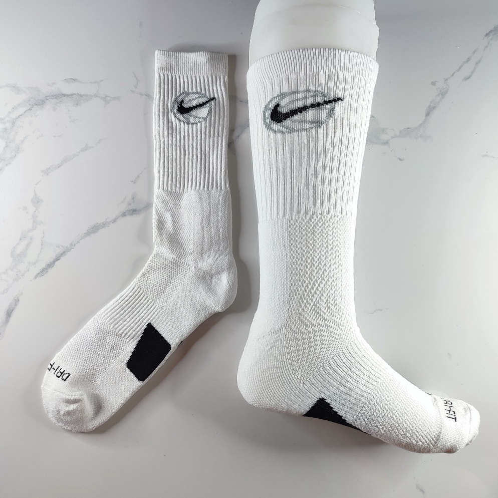 KODE I7J6 Kaos Kaki NIKE Unisex Basketball Everyday Crew Socks Kaos Kaki Basket Panjang