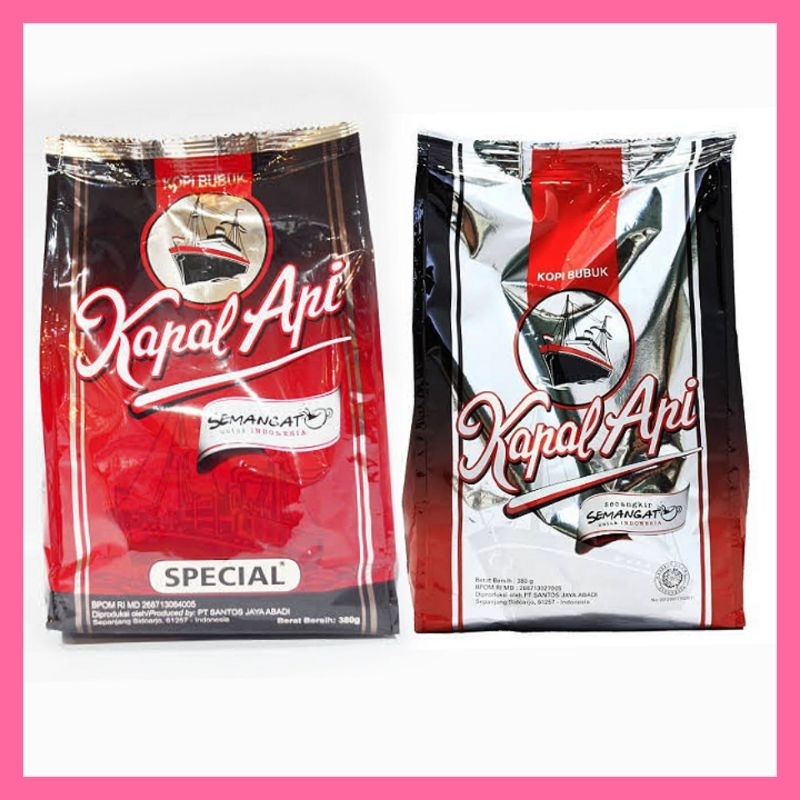 

kopi hitam bubuk kapal api special semangat silver 380g