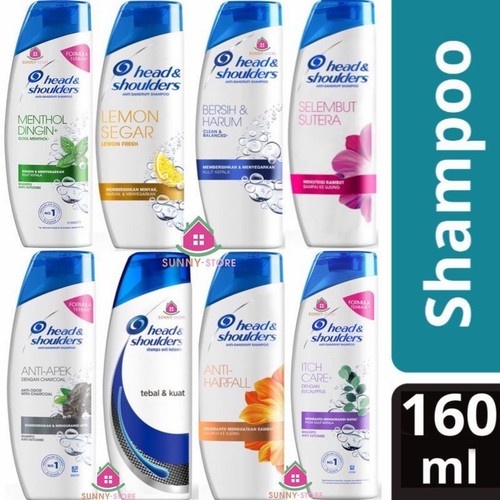 Head & Shoulders Shampoo 160ml / Shampoo Head&Shoulders Kemasan Botol 160ml