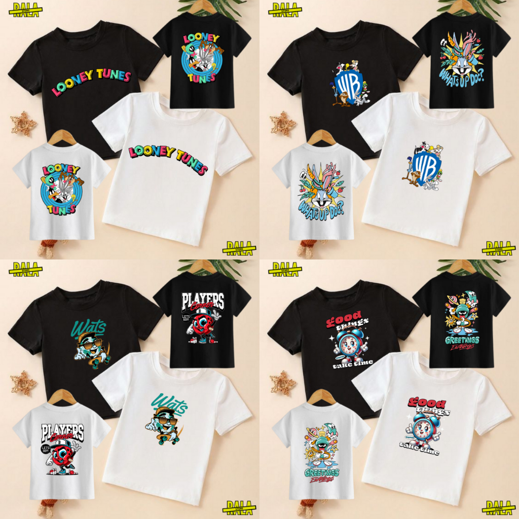 KAOS ANAK USIA 2-12 TAHUN PREMIUM LAKI LAKI PEREMPUAN