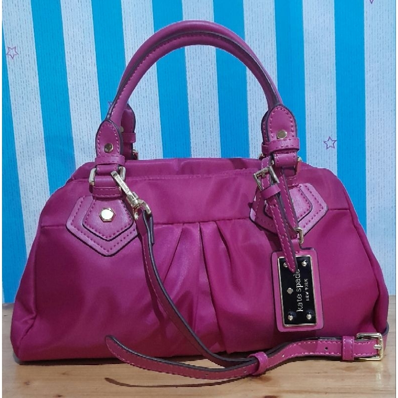 kate Spade nylon fuschia (bkn ori)