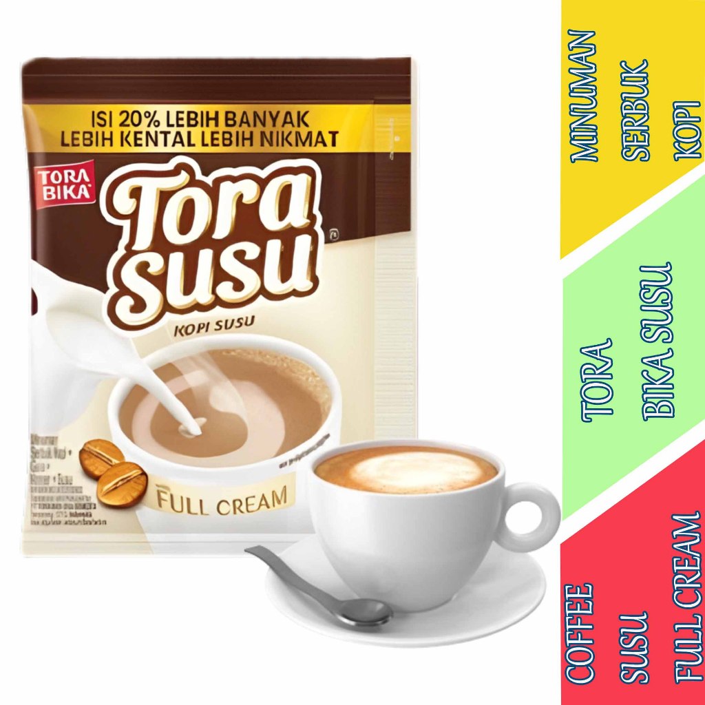 

Coffee Susu Full Cream - Tora Bika Susu - Minuman Serbuk Coffee - 1 Renceng