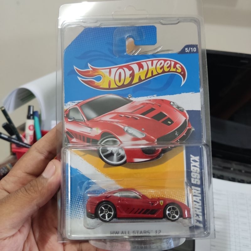 HOTWHEELS FERRARI 599XX MERAH RED SUPER RARE FREE PROTECTOR