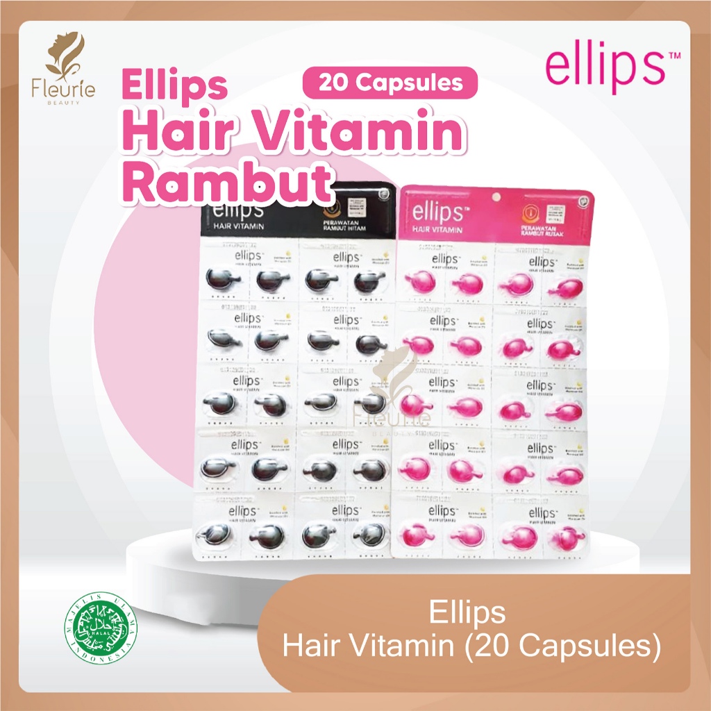 ELLIPS Hair Vitamin Rambut (20 Capsules)