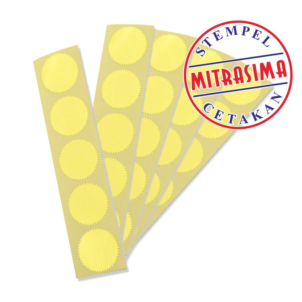 

KODE D69H Sticker seal untuk emboss stamp