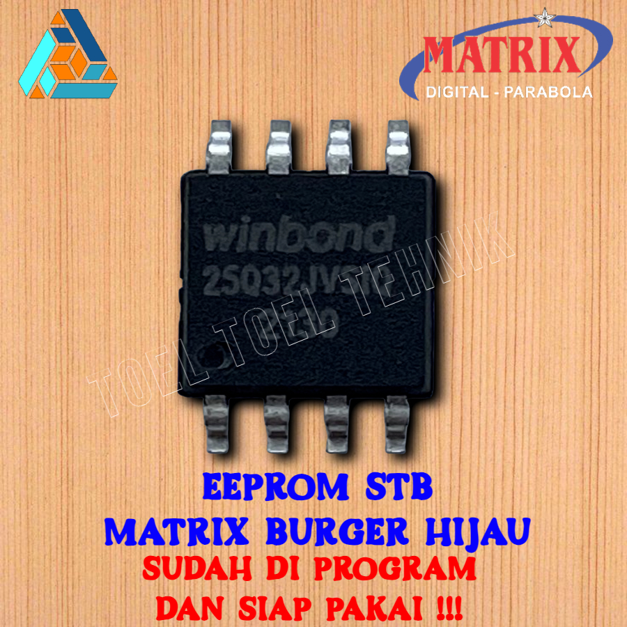 IC EEPROM STB MATRIX BURGER HIJAU / IC EPROM SET TOP BOX TV DIGITAL METRIX BURGER HIJAU