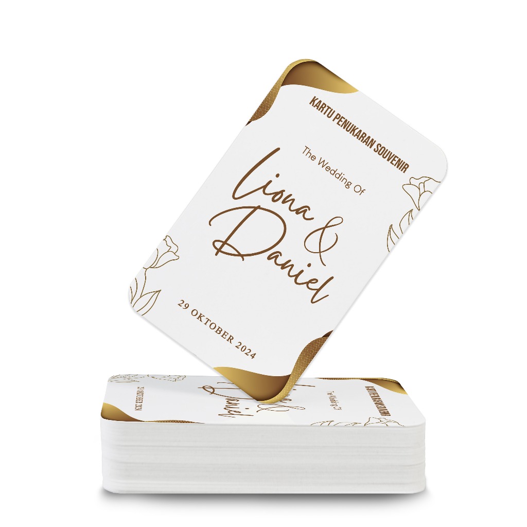 Kupon Souvenir | Kartu Souvenir Pernikahan ID01
