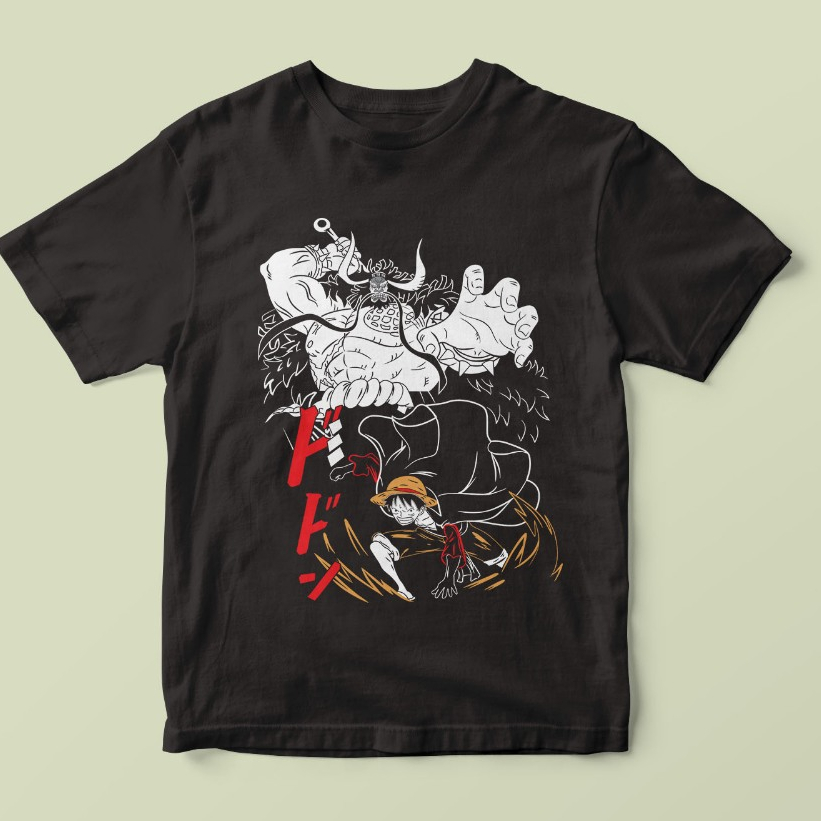 Kaos Anime ONE PIECE Luffy Kaido