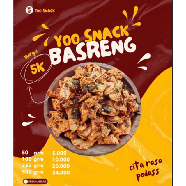 

BASRENG PEDAS/ORIGINAL DAUN JERUK 250grm