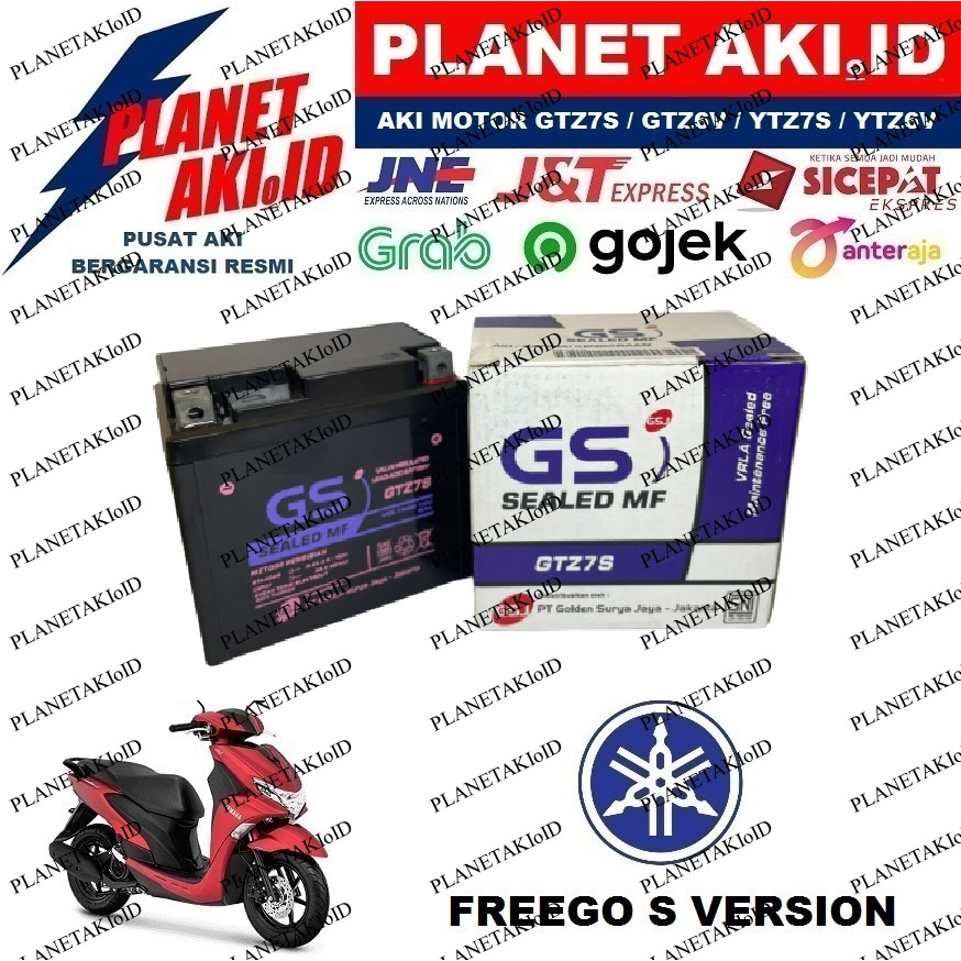 Aki Motor Yamaha Freego S Version GTZ7S Accu Kering MF