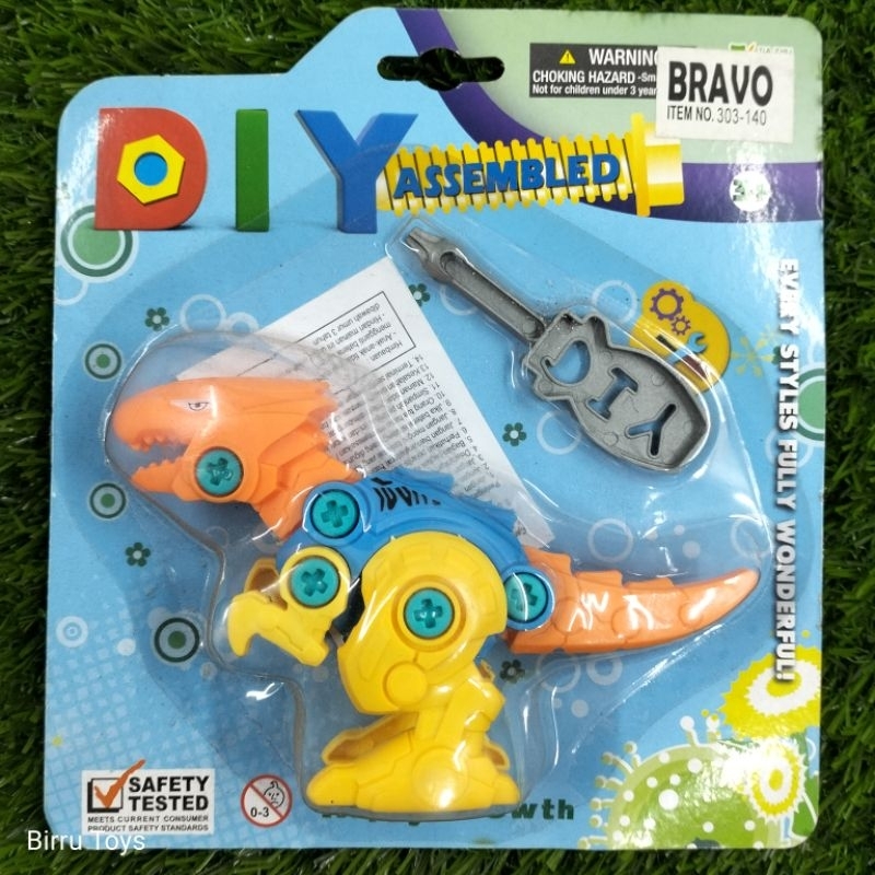 Mainan Dinosaurus Bongkar Pasang