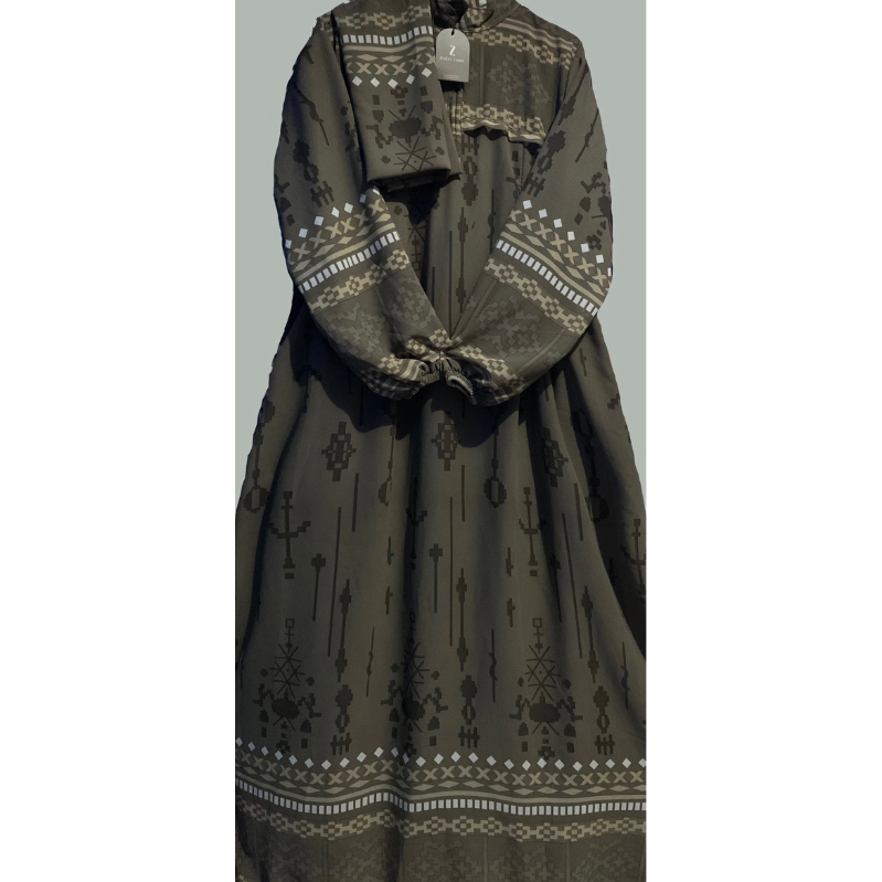 setelan gamis by zaza label (jual karena salah pilih warna)