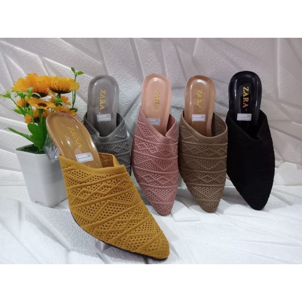 SANDAL BAKPAU // HAK KACA S// SANDAL WANITA RAJUT IMPORT