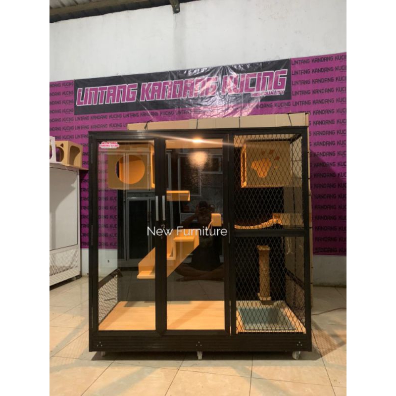 kandang kucing aluminium kandang kucing minimalis kandang kucing modern kandang kucing sedang kandan