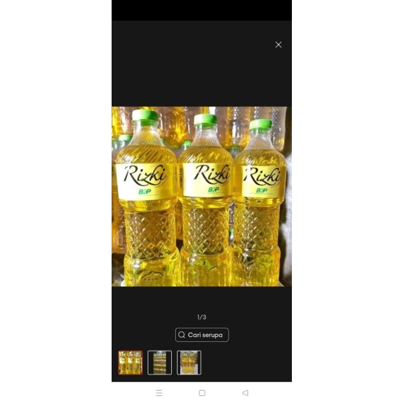 

minyak goreng risky botol