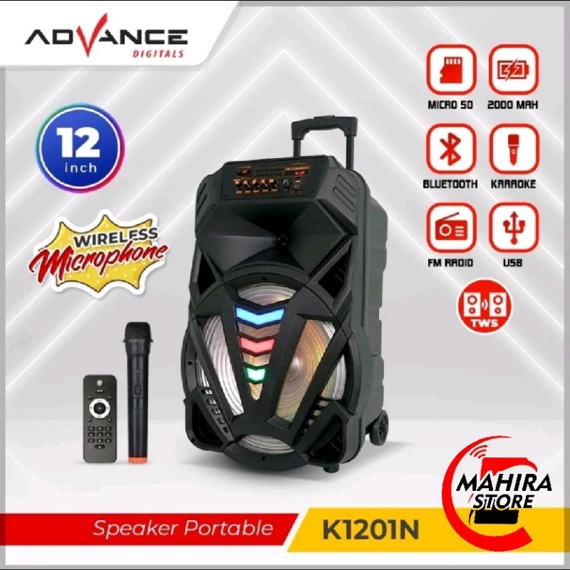 ADVANCE SPEAKER BT PORTABLE K1201N