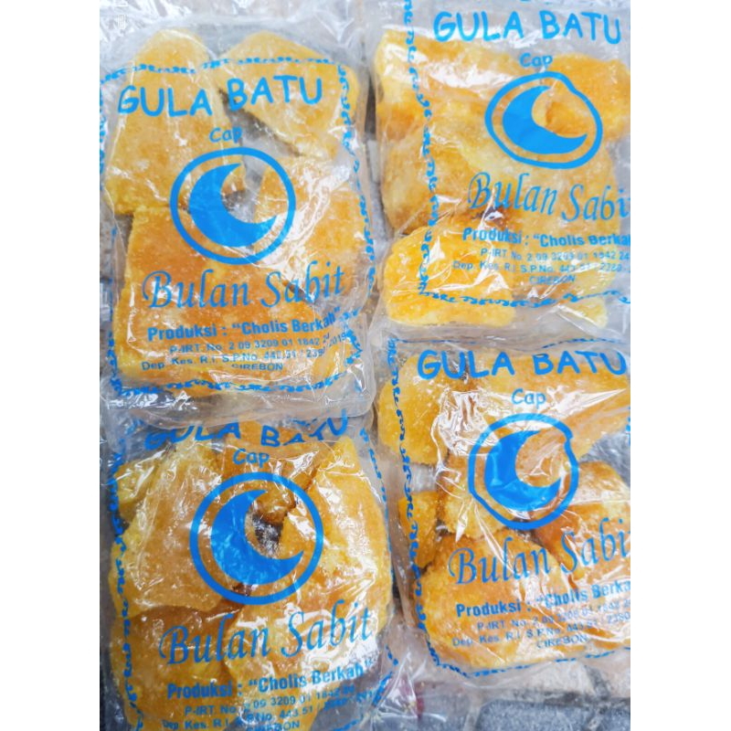 

Gula Batu Kuning 1kg Asli Cirebon Bulan Sabit