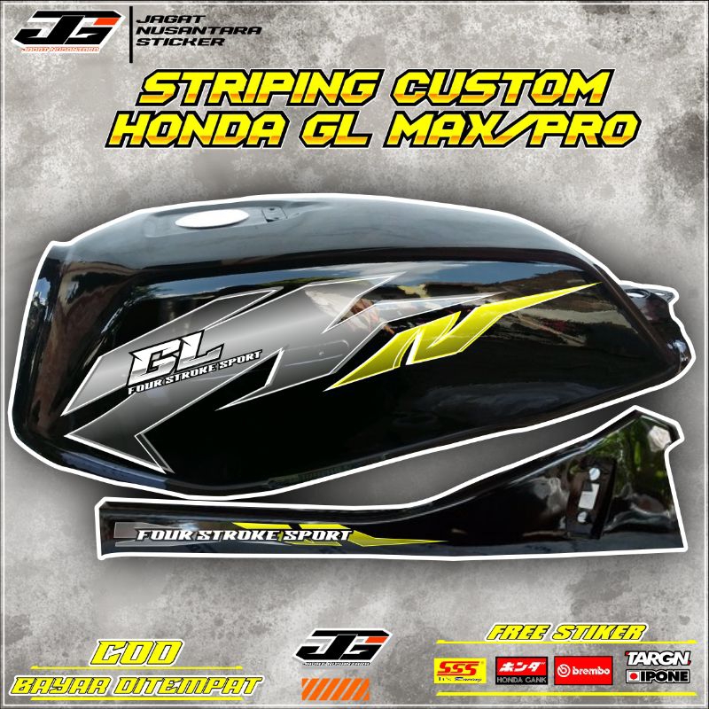 Striping terbaru Gl max, Striping honda gl max, Striping variasi, Honda gl max