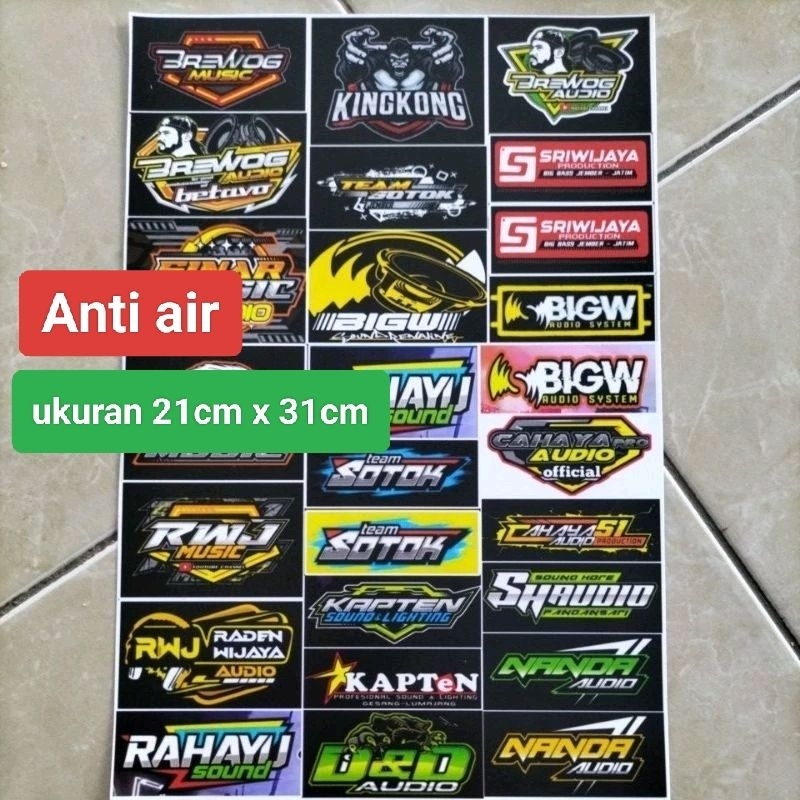 

STIKER AUDIO | STIKER SOUND | STIKER SOUNDSYSTEM | STIKER ANTI AIR | STIKER VYNIL | STIKER PACK | STIKER 1 LEMBAR Ukuran 21cm