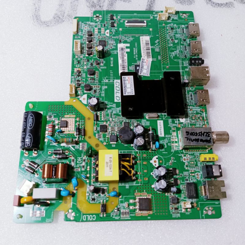 mb panasonic th 32hs500G soket kecil - mainboard tv panasonic th 32hs500G - motherboard tv panasonic