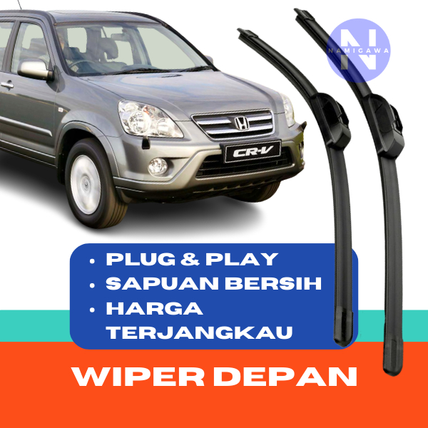 WIPER DEPAN CRV GEN2 FRAMELESS 1 SET DEPAN KANAN KIRI
