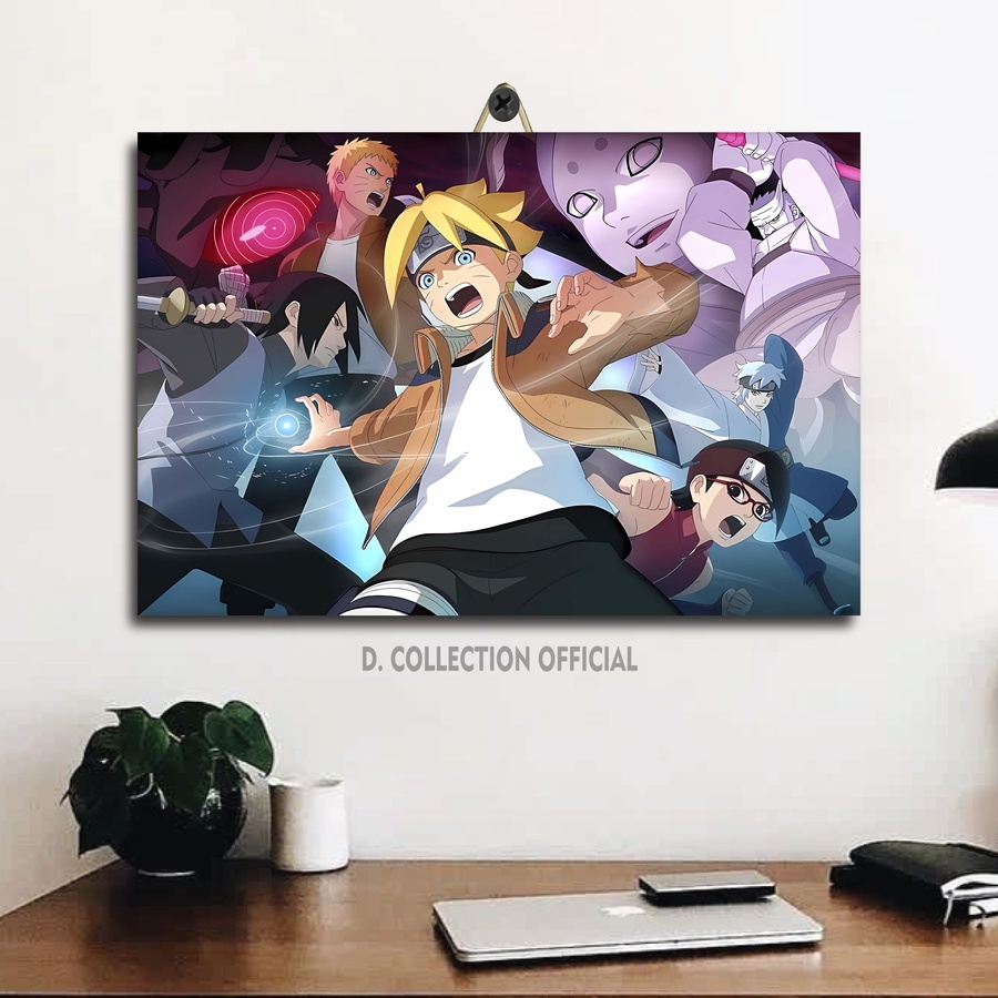 Poster Kayu Gambar Naruto Shippuden Keren / D. Collection Official / Pajangan Dinding 3D /UMU|SMEWJ