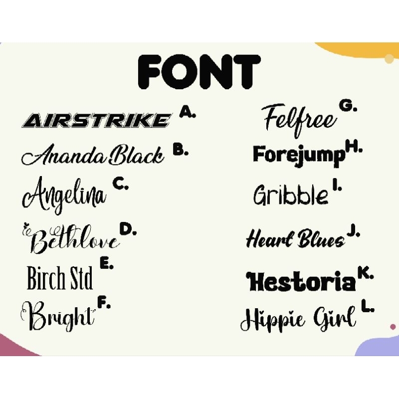 

Desain Font